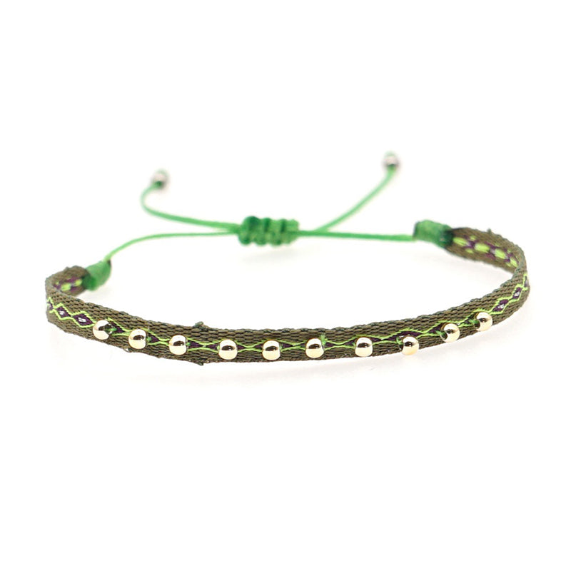 Venta al por Mayor Pulsera Cristal Vintage Español Étnico Arte Bohemio OLY-BT-GBH005